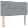  Boxspring Ágy és Matrac Világosszürkében, 100 x 200 cm, Szövet
