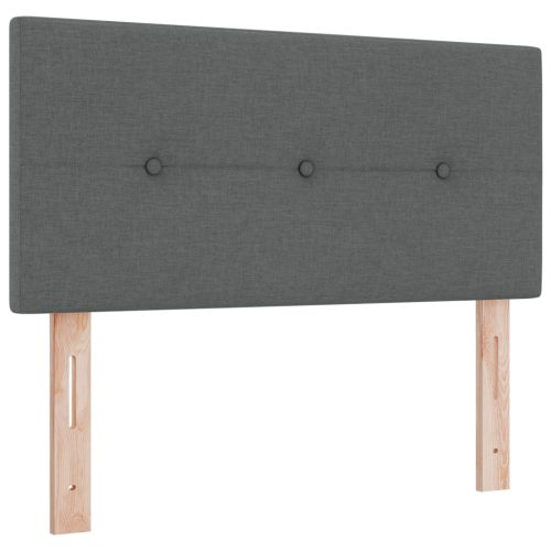 Boxspring Ágy Mattal Sötétszürke, 100 x 200 cm, Szövet