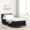  Boxspring Ágy Matraccal, fekete színben, 90 x 190 cm, szövet