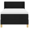  Boxspring Ágy Matraccal, fekete színben, 90 x 190 cm, szövet