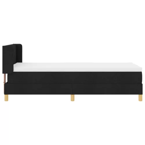  Boxspring Ágy Matraccal, fekete színben, 90 x 190 cm, szövet