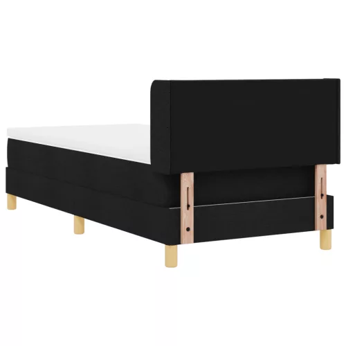  Boxspring Ágy Matraccal, fekete színben, 90 x 190 cm, szövet