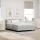  Boxspring ágy matraccal Világosszürke 140x190 cm Bársony