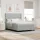  Boxspring Ágy Matraccal Világosszürke 140x190 cm Bársony