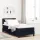  Boxspring Ágy Matrac & LED Fekete 90x190 cm Szövet