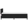  Boxspring Ágy Matrac & LED Fekete 90x190 cm Szövet