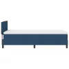 Boxspring Ágy Matrac és LED Kék 100x200 cm Szövet