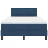  Boxspring Ágy Mattress-szel és LED Kék 120x200 cm Szövet