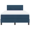  Boxspring Ágy Matraccal és LED Kék 120x200 cm Szövet