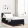  Box Spring Ágy matraccal és LED-del fekete 90x200 cm szövet