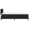  Box Spring Ágy matraccal és LED-del fekete 90x200 cm szövet