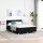  LED Box Spring Ágy matracmal leddel Fekete 140 x 190 cm szövet