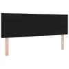  LED Box Spring Ágy matracmal leddel Fekete 140 x 190 cm szövet