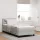  Boxspring Ágy Mattal & LED Fény Szürke 90x200 cm Bársonyos