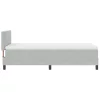  Boxspring Ágy Mattal & LED Fény Szürke 90x200 cm Bársonyos