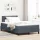  Boxspring Ágy Mattal és LED-del Sötét Szürke 120x200 cm Bársony