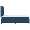  Boxrugós ágy matracmal fejtámlával Kék 140 x 190 cm szövet