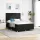  LED Box Spring Ágy matracmal Fekete 140 x 190 cm szövet