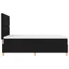  LED Box Spring Ágy matracmal Fekete 140 x 190 cm szövet