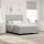  Boxspring Ágy Mattal & LED Fénnyel Világosszürke 140x190 cm Bársonyos