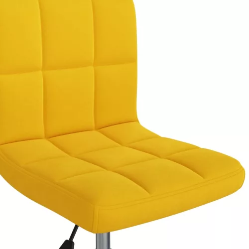 mustársárga bársony forgó irodaszék