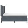  Boxspring Ágy Mattress & LED Sötétszürke 160x200 cm Velvet