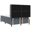 Boxspring Ágy Mattress & LED Sötétszürke 160x200 cm Velvet