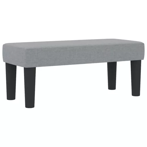  Boxrugós ágy matracmal Világosszürke 90 x 200 cm szövet