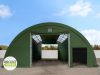 TP HIGHLANDER 9,15x26m ipari sátorcsarnok / mezőgazdasági sátor tűzálló PRIMEtex 2300 ponyvával, ablakkal - sötétzöld