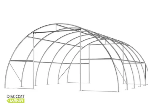 TP HIGHLANDER 9,15x26m ipari sátorcsarnok / mezőgazdasági sátor nehezen éghető PRIMEtex 2300 ponyvával, ablakkal - sötétzöld