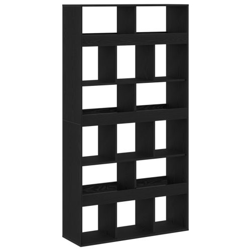  Szobaelválasztó 2 db Fekete tölgy 100x33x187,5 cm Műgyanta