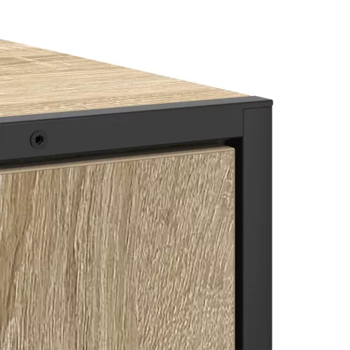  3 darabos Fürdőszoba Bútor Szett Sonoma tölgy Műanyag