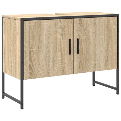  3 részes fürdőszoba bútor készlet Sonoma tölgy mérnökfából