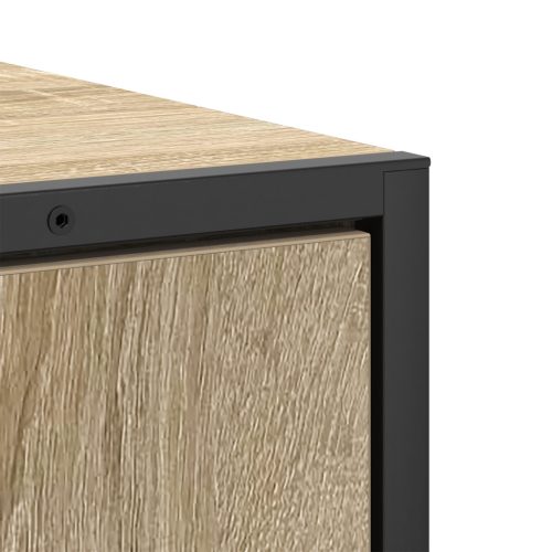  3 részes fürdőszoba bútor készlet Sonoma tölgy mérnökfából