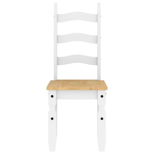  Panama 3 részes fehér tömör fenyőfa étkezőgarnitúra