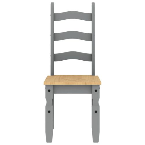  Panama 7 részes szürke tömör fenyőfa étkezőgarnitúra