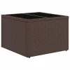  Kerti Kanapé Szett párnával 9 pcs Barna Poly Rattan