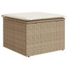  Kerti Kanapé Szett 8 pcs Bézs 319 x 209 x 85 cm PE rattan