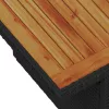  Kerti Kanapé Szett párnával tárolóval 6 pcs Fekete és kék