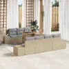  Kert étkező szett párnával 8 pcs Beige, Szürke 100 x 55 x 73 cm