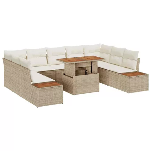  Kert étkező szett párnával 10 pcs Beige és krém