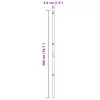  Kerítésoszlopok 26 db Zöld Ø32 mm 200 cm Galvanizált Acél