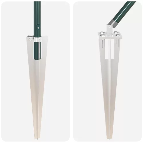  Kerítésoszlopok Fém Cövekekkel 52 db Ø32 mm 180 cm Horganyzott Acél