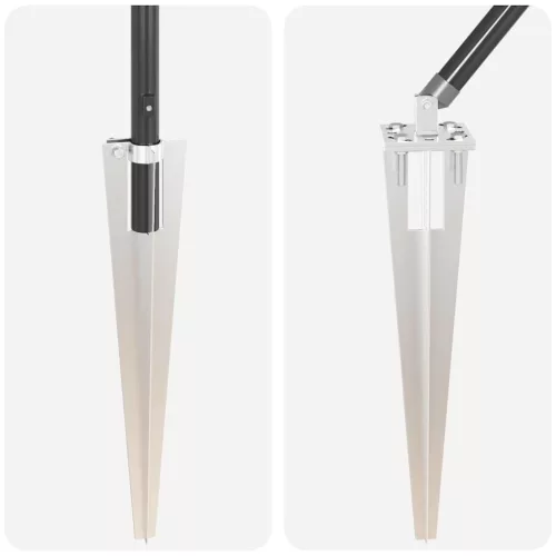  Kerítésposztok Kúpvasalattal 52 db Ø32 mm 100 cm Horganyzott Acél