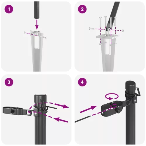  Kerítésoszlopok Cövekkel 26 db Ø32 mm 120 cm Horganyzott Acél