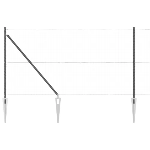  Fennsíkos oszlopok hegyekkel 52 db Ø32 mm 160 cm Galvanizált acél
