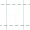  Kerítés oszlopokkal Zöld 0,4 x 25 m Acél és PVC