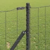  Kerítés oszlopokkal Szürke 1,2 x 25 m Acél