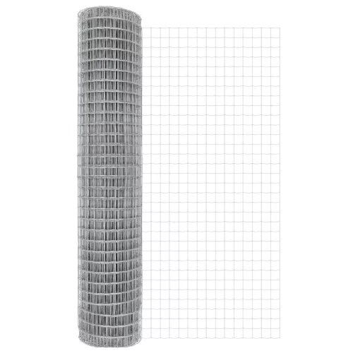  Euro Kerítés 7 Oszloppal 1,5x10 m Horganyzott Acél