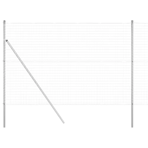  Euro Kerítés 7 Oszloppal 1.6x10 m Horganyzott Acél